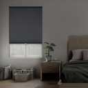 DEZ FURNISHINGS Cordless 1.5" Blackout Cellular Shade, Energy Saver, 21.5" W x 36" H, Anchor Gray
