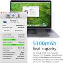A1465 Battery Replacement, A1406 Battery for MacBook Air 11 Inch Early 2015, Early 2014, Mid 2013, Mid 2012, Mid 2011 Model A1370 A1495 Capacity 7.6V 39W 5100mAh