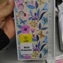 LEECG for Samsung Galaxy A54 5G Case Flower Pattern Silicone Slim Anti Fingerprint A54 5G Phone Cover (6.4" Display)-Flower White