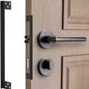 Door Latch Guard Plate, Outswing Door Security Protector, L-Shaped Door Latch Shield, Cover to Block Access to The Door Lock/Deadbolt Latch (11 in. - 1pack)