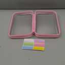 2Pcs Clear Zipper Hard Pouches Hard Shell Zipper Case, BIiss Plastic Bins for Organizing, Makeup Case & Lidded Storage Bins Organizer for Storage Cosmetics, Puzzles, 8.7 x 6.3 x 2.4 Inch