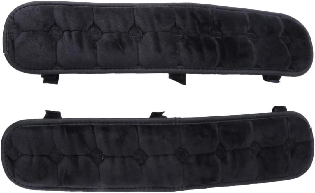 Garneck Chair Armrest Pad Office Gaming Chair Armrest Cushion Pillow Cover Support for Elbow Forearms (Black)