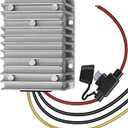 Waterproof DC Buck Converter Voltage Regulator 36V 48V Step Down to 12V 30A 360W Adjustable Power Converter Transformer for Golf Cart, Car, Vehicle