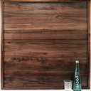 36 x 36 Inches Extra Large Square Black Walnut Wood Ottoman Tray, Serve Tea, Coffee Classic 3 Feet Wooden Decorative Serving Tray