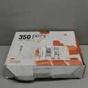 Party Solids 350 Pieces Orange Plastic Plates For Party, Orange Disposable Plates Set, 50 Of Each 9" Dinner Plate Set, 7" Dessert Plate, Cups, Napkins & Cutlery Plastic Dinnerware Set