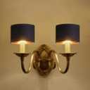 Wellmet Lamp Shades,Small Chandelier Shades ONLY for Candle Bulbs,Clip-on Drum Lampshades,Set of 6, 5.5"x 5.5"x5",Black Gold