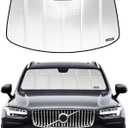 Pigenius Windshield Sun Shade for Volvo XC90 2016-2026. Reflective Aluminum Film Front Window Sunshade - BLAZBLOCK