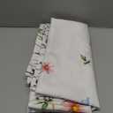 Wildflower Grass Tablecloth Waterproof, Pink Flowers Table Cloth Rectangle Stain Resistant, Washable Table Cover for Home Kitchen Dining Party Decoration (60x120 Inch)