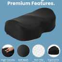 Everlasting Comfort Foot Rest for Under Desk at Work - Memory Foam Office Foot Stool & Under Desk Footrest Leg Elevation Pillow for Gaming & Home Office, Supports Posture