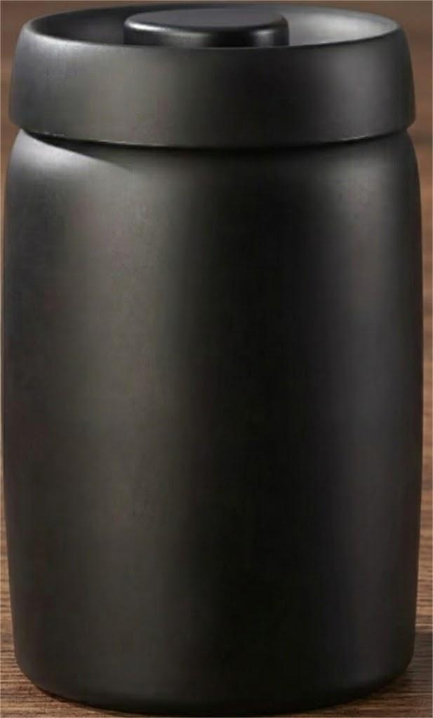 Gleamligh Vacuum Coffee Canister  Airtight Coffee Storage Jar with PushButton Lid, Stainless Steel Design Keeps Beans Fresh Longer  Ideal for Coffee Lovers