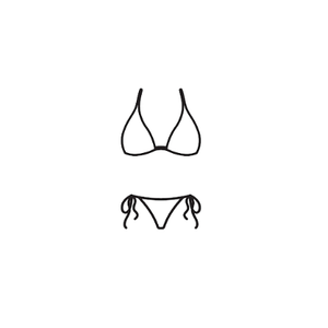 Women's Bandeau Bikini  (Large)