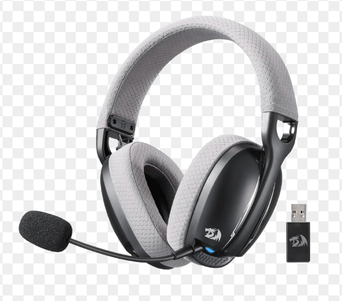 Redragon Wireless Blue Lighting Gaming Headset - Lightweight