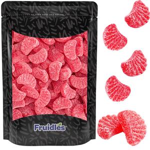 5 Pounds Original Jelly Cherry Slices, Gummi Sweet Confection Candies, Traditional Old Fashioned, Vegan, Gluten-Free, 8g Candies, Approx 200 Pcs (EXP 10/10/25)