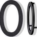 12 Inch Large House Numbers for Outside, Modern Black Metal Address Numbers with Floating Effect, Weatherproof Aluminum, Easy Screw Mount for Fence Wall Garage Gate (0)