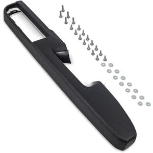 80994 Front Right Passenger Side Armrest Repair Kit Fit for Chevy Silverado Suburban Tahoe Avalanche For GMC Sierra Yukon 2010-2014 Door Panel with Release Handle Above Armrest - Black - GM# 84127325