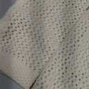 Saodimallsu Women's Crochet Lightweight Cardigans Zip Up Hooded Long Sleeve Knit Sweaters Mesh Beach Swim Cover Up Beige