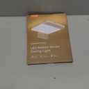 FULEN Motion Sensor Ceiling Light Fixture, Cordless Closet Light Battery Operated, Rechargeable Magnetic Mount LED Shower Light for Bathroom,Stairs,Garage,Hallway,3 Color Temperatures,Remote Control (1 Pack, White)