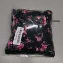 Scarlet Darkness Smocked Floral Sundresses for Women Teens 2026 Summer Flowy Ruffle Mini Dress (X-Large, Black Pink Floral)