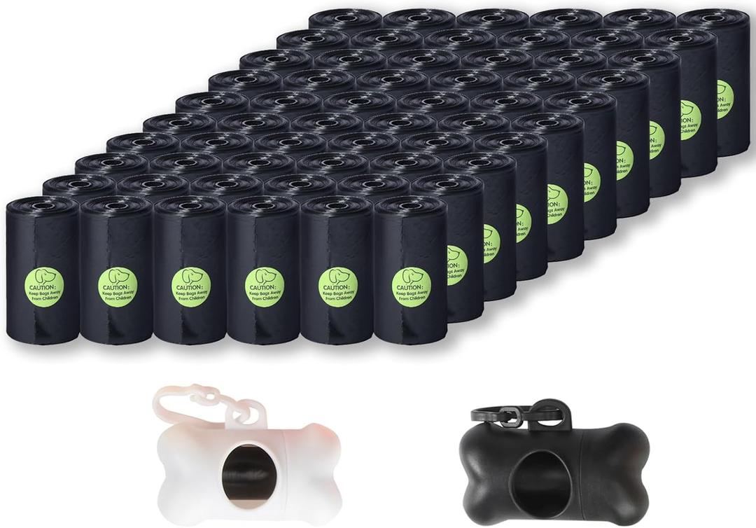 DREAM&GLAMOUR Dog Poop Bags,value pack,1200 Count Extra Thick and Strong Poop Bags for Dogs,60 Rolls,20 Doggy Bag Per Roll,Each Measures 9 x 13 Inches, Leak-Proof
