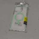 iPhone 13 Pro Case, MagSafe Compatible, Magnetic Kickstand Case for Women, Clear Green