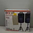 Amazon.com: QFX PBX-800TWS 8-Inch TWS Bluetooth Stereo PA System with 2 8" Speakers, 2 Microphones, 2 Stands, and a Remote Control : Musical Instruments