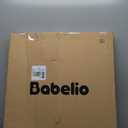 Babelio Baby Gate for Stairs, Kitchen & Doorways, No Bottom Bar| One-Handed Operation| Auto-Close| Hardware Mount (Drill Needed) Safety Dog/Pet Gate (Black - B17, 26-43" W, 28" H)