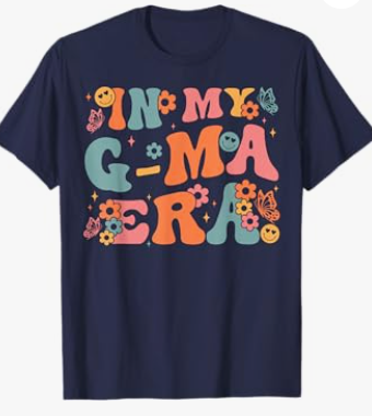 in My G-Ma Era Baby Announcement for Grandma Mother's Day T-Shirt, M