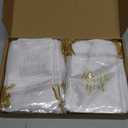 Roowest 100 Pcs Thank You Satin Gift Bags Drawstring Jewelry Candy Pouches for Wedding Bridal Shower Baby Shower Favor Drawstring Bag for Birthday Holiday Party(4 x 6 Inch,White)