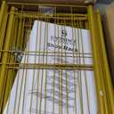 Shoe Rack with Coat Rack, 8 Tier Tall Shoe Storage Organizer with Hooks, 3-in-1, Wooden Top Shelf, Sturdy Frame, Metal Clothes Hanger Stand for Entryway, Closet, Gold