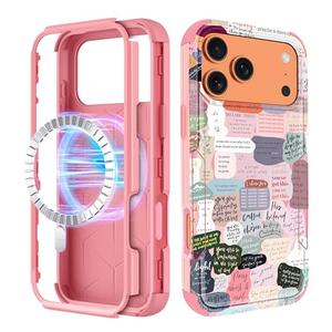 LISEVO for iPhone 17 Pro Max Case - Compatible with MagSafe Women Cute Girls Magnetic Protective Phone Cover Girly Unique Aesthetic Heavy Duty Shockproof Funda for iPhone 17 Pro Max Case