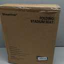 Sheenive Stadium Seats for Bleachers with Back Support, Bleacher Seats with Backs and Cushion Wide, Padded Portable Folding Comfort Stadium Chair with Shoulder Strap for Football Baseball Games, 17.1 inches x 13.5 inches x 16.5 inches
