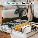 2 x Toiletry Bag for Women, Water-resistant Travel Toiletry Bag, PU Leather Cosmetic Makeup Organizer, Travel Bag for Travel Size Toiletries, Beige