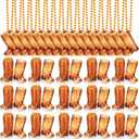 Sieral 48 Pcs Cowboy Boot Shot Glasses on Beaded Necklace Plastic Reusable Cowgirl Shot Boot Glasses Necklace Party Cups for Cowboy Cowgirl Bachelorette Carnival Western Birthday (Transparent Brown)