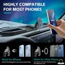 Magnetic Dash Phone Mount for 2024 2025 Jeep Wrangler JL JLU & Gladiator JT Accessories Multi-Mount Phone Holder Dashboard Storage Tray with Extra Clip Bracket, Not for Oil-Electric 4xe