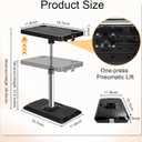 Car Desk for Laptop, Adjustable Car Seat Tray Table for Seat Food Eating, Essentials Laptop Stand for Long Trips