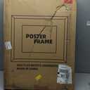 20x28 Picture Frame Set of 5, Rustic Brown Poster Frame, Display Pictures 16 x 24 with Mat or 20 x 28 Without Mat for Horizontal or Vertical Wall Mounting, Wall Gallery Frame, 20x28-5PACK