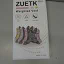 Weighted Vest, 6lb/8lb/12lb/16lb/20lb/25lb/30lb Weight Vest with Reflective Stripe, Weighted Vest for Men Women Workout Equipment for Strength Training, Running, Jogging, Fitness, Weight Loss (PU-Silver)