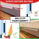 The Handless Handle  Hands-Free Garbage Drawer Foot Pull Handle, Touchless Opener for Drawers, Bins, & Cabinets (White, 1 Pack)