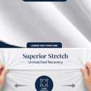 Twin Mattress Fitted Sheet - Classic Jersey Knit, 4 Way Elastic Stretch - 15" Deep Pocket Fitted Bottom Sheet Only - Ultra Soft, Easy Care & Stays Secure All Night - Hotel Inspired Home Sleep - White