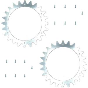 Anti-Slip 205mm Wheels for Worx Landroid S/M Model Robotic Lawn Mowers With 14 Screws