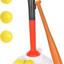 Fisher-Price™ Grow-to-Pro 2-in-1 Tee Ball Set for Toddlers & Kids, Height Adjustable Batting Practice & Outdoor Play Toy, Ages 18+ Months