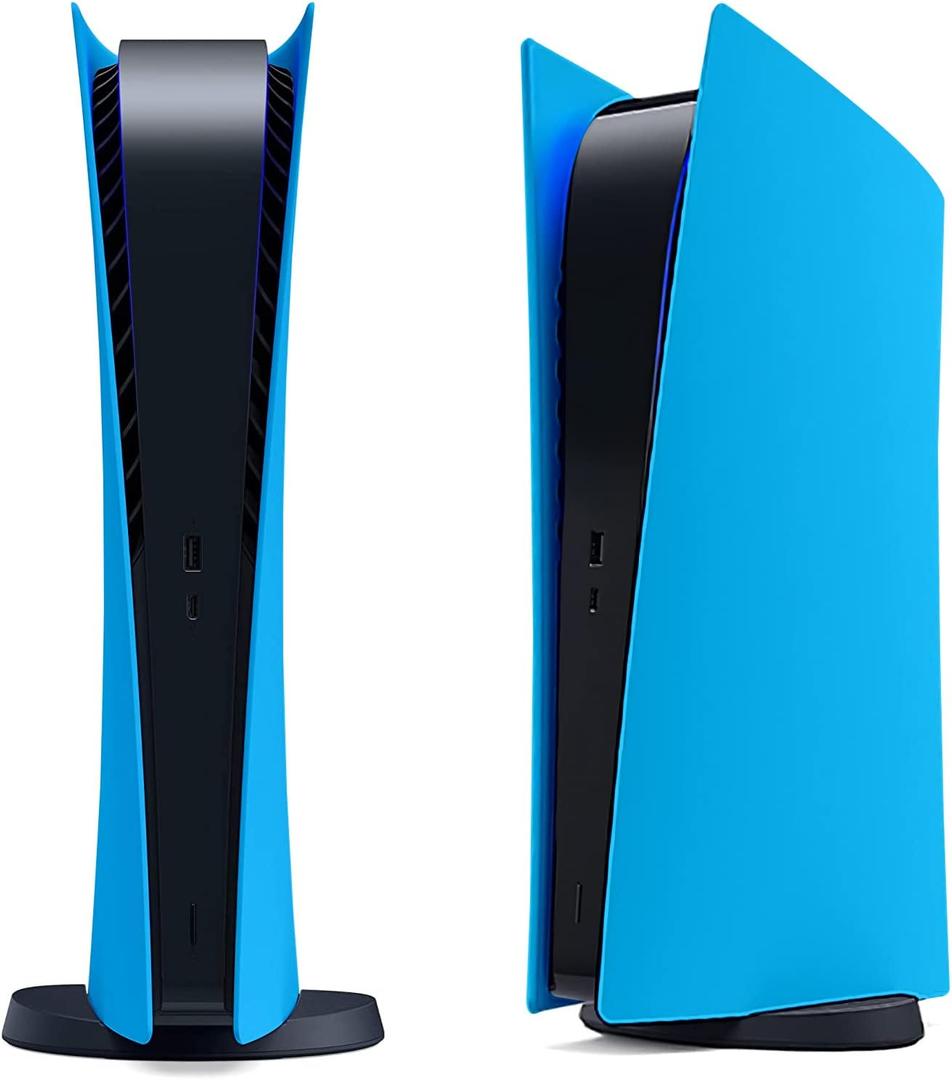 Digital Edition Face Plates Cover Skins Shell Panels for PS5 Console, Accessories for PlayStation 5 Protective Replacement Faceplates (Starlight Blue)