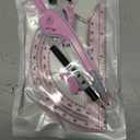 4 x Unjoo Compass for Geometry Set, 6 Inch Protractor, Clear Plastic (Pink)