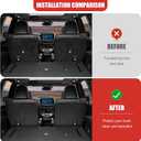 Kick Mat Fit for 2024-2025 Toyota Grand Highlander, TPE Cargo Liner All Weather Backrest Mat for Grand Highlander 7 Seats Accessories(Not fit Highlander)
