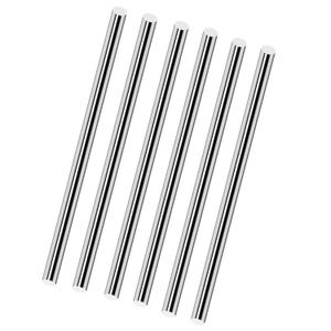 6Pcs 9.5mm x 406mm Stainless Steel Rod,16 Inch(406mm) Length 3/8 Inch(0.375"-9.525mm) Diameter 304 Stainless Steel Round Rod for DIY Craft, CNC.