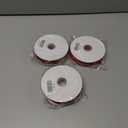 3 x Red Velvet Ribbon 1 Inch, Velvet Christmas Ribbon, 10 Yards Vintage Thick Velvet Ribbon for Gift Wrapping Christmas Tree Ornaments, Velvet Bows Making, Wreaths Decoration, Hair Ties Crafts, Sewing