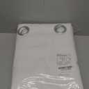 NICETOWN 100% Blackout Window Curtain Panels, Cold and Full Light Blocking Drapes with Black Liner for Nursery, 84 inches Drop Thermal Insulated Draperies (White, 2 Pieces, 52 Wide Each Panel)