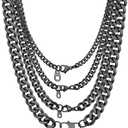 Bandmax Necklace Chain for Men, 3mm Miami Cuban Link