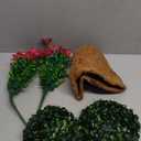 Hananona 2 Set Artificial Outdoor Flowers with Hanging Basket, 2 Hanging Planters with 24 Pcs Flowers for Spring Summer Front Porch Garden Patio Home Decor (2, Red, Purple, Yellow, Rose Red)