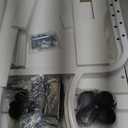 Natwind 3 Tier Printer Stand,Rolling Printer Table with Adjustable Storage Shelf for Home Office Organization,Multifunctional Shelves for Heat Press,3D Printer (White)